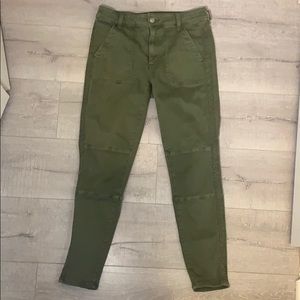 American Eagle high rise cropped jegging olive